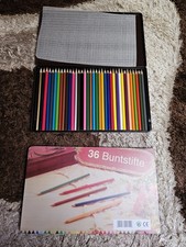 Buntstifte in 2 Metallkästen