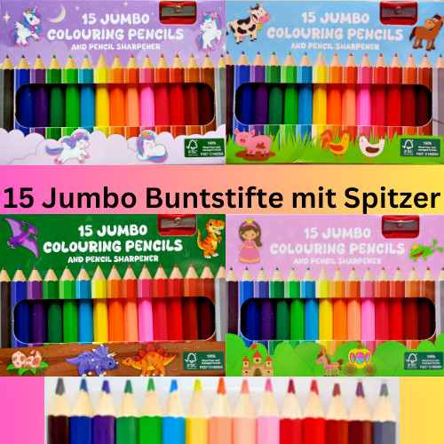 Jumbo buntstifte stk - 15,