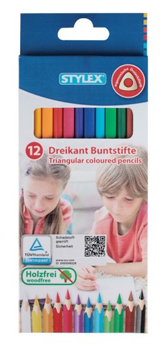Dreikant buntstifte 12 - dreikant, /